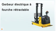 Gerbeur électrique à fourches recouvrantes à fourche rétractable