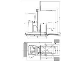 1.5-2 Ton elektryczny Mini Reach Truck